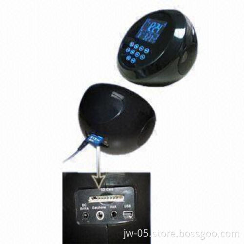 Touchscreen Portable Speaker with Alarm Clock Function